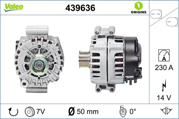Valeo 439636 Alternatör 12 V 220a Bmw X5 X6 4 4 Com Uçlu