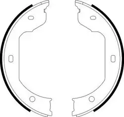 HELLA 8DA355050-471 | El Fren Balatası BMW E46 E53 E60 E65 E70 E71 E83 VW Transporter T5 03-09