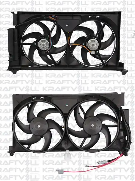 KRAFTVOLL 08120014 | Fan Motor Seti Çiftli Partner Berlingo 00 03 Klimasız 816419