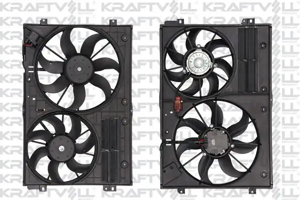KRAFTVOLL 08120073 | Çift Fan Motoru Davlumbaz Komple 300 200w 360 295mm A3 Tt Altea Altea Xl Seat Ibiza V