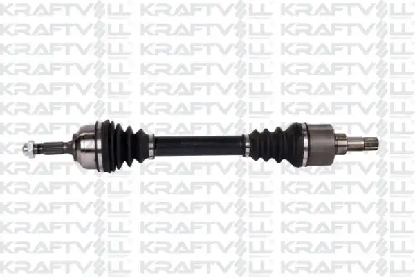 KRAFTVOLL 01010070 | Aks Ön Sol Komple 206 Dıs Freze 21 Ic Freze 22 Boy 604.5mm Tu5jp 1.6 8V Dv4td 1.4 HDI 8V Abssız
