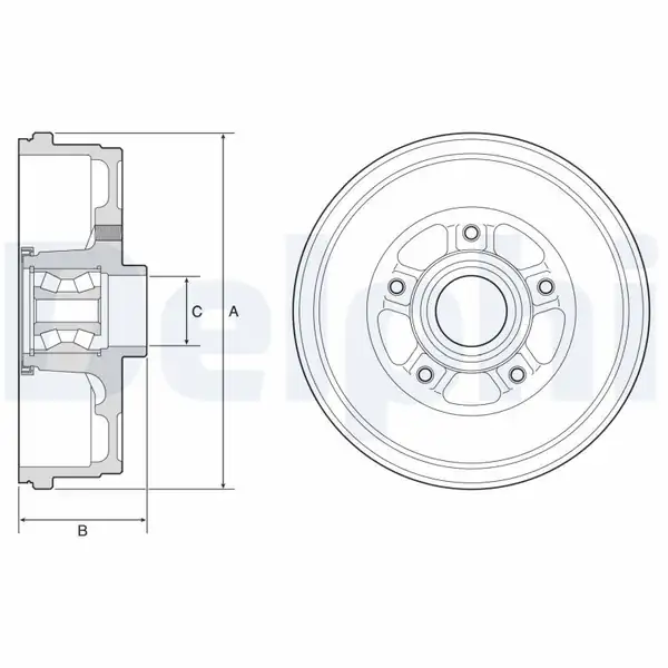 DELPHI BFR611 | Fren Kampanası Rulmanlı ABS Halkalı Dacia Duster 2011 4x2