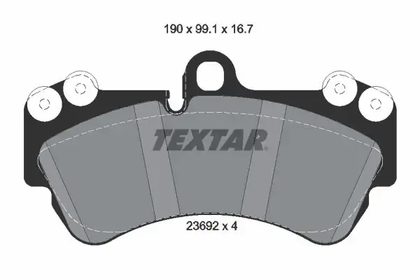 TEXTAR 2369202 | Fren Balatası Ön Touareg Cayenne Q7 3 0 TDI 3 2