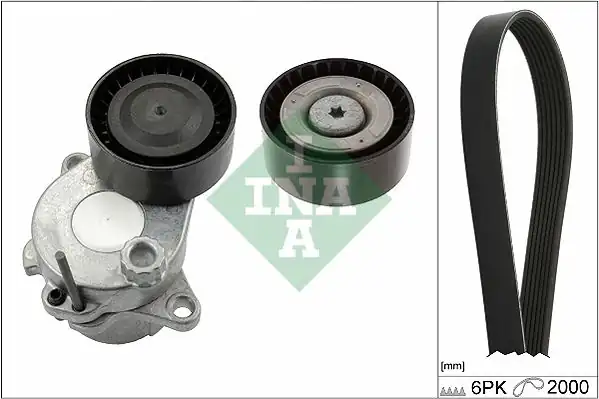 İna 529034310 Kanallı Kayış Seti 6pk2000 Kütüklü X204 08 15 W204 08 14 C218 11 17 W212 09 16 W447 14