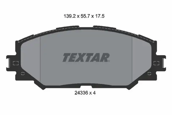 TEXTAR 2433601 | Fren Balatası Corolla Auris 1 33 1 6 07 13 Ön