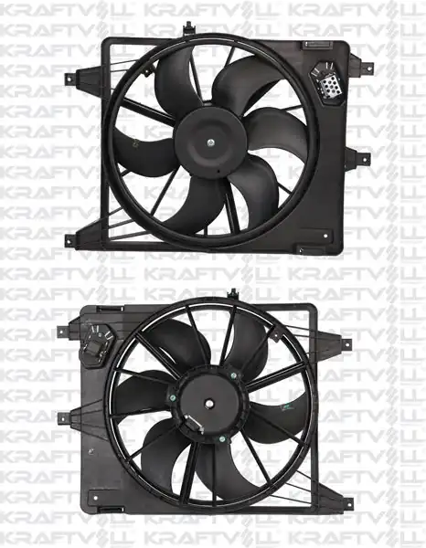 KRAFTVOLL 08120009 | Dacia Logan Sandero 1 4 1 6 Ac Radyatör Fan Motoru Davlumbazlı