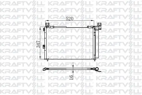 KRAFTVOLL 08060166 | Klima Radyatörü Ranger 2 5 TD 99 06 3 0td 06 Mazda B Serıe 2 2 2 5 99 06 Radyatörü Marka