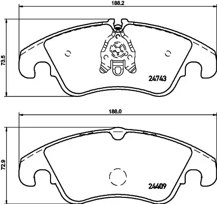 Hella Pagid 8db355013 751 Ön Fren Balatası Audi A4 A5 A6 Q5 08