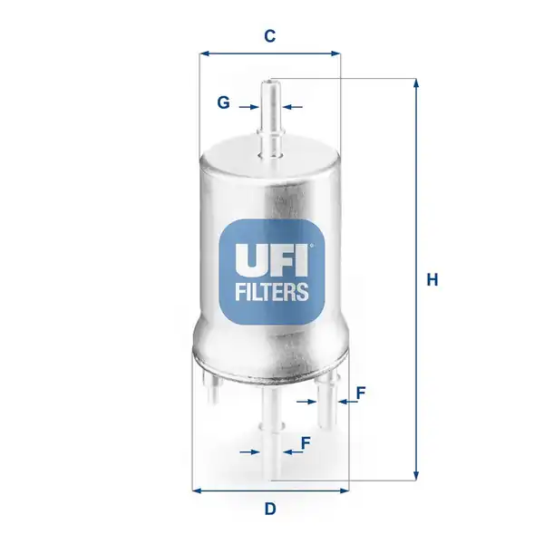 UFI 31-832-00 | Yakıt Filtresi 3 Bar VW Polo IV 9n 1 4 01 08 Golf IV V VI Jetta Octavia A3 Ibiza Fabia