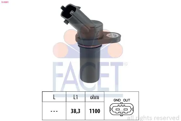 FACET 9-0681 | Krank Mil Sensörü Iveco Daily IV V 11 Fuso Canter Tfa Euro5 12