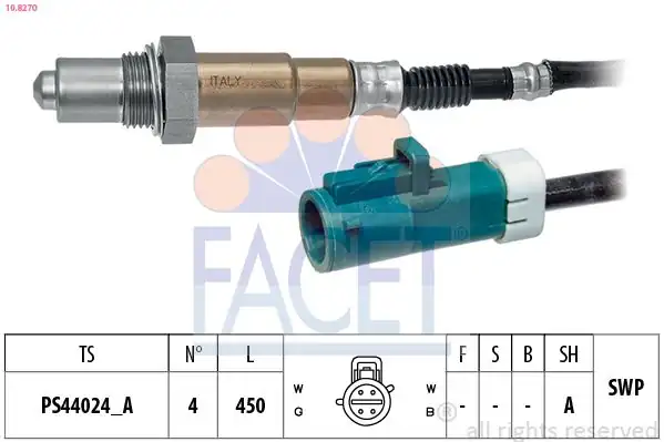 FACET 10-8270 | Oksijen Sensörü Ford C Max II 2010 1 6 Ti Focus C Max 2003 2007 Focus II 1 6