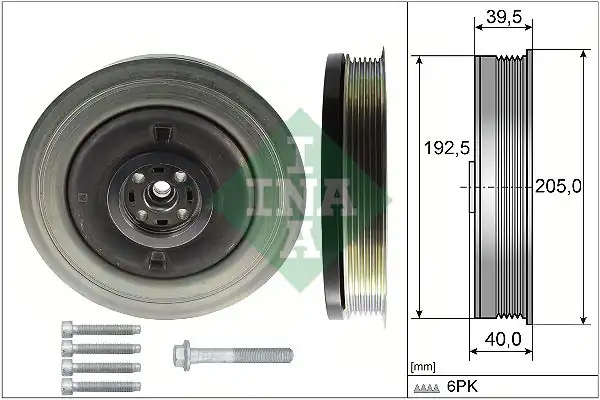 İna 544050320 Krank Kasnağı Volvo S60 S90 V60 V90 Xc60 Xc90 T6 T8 14