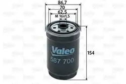 VALEO 587700 | Yakıt Filtresi (Mazot) Renault Rapid 1.6D Opel Corsa-B 1.7D