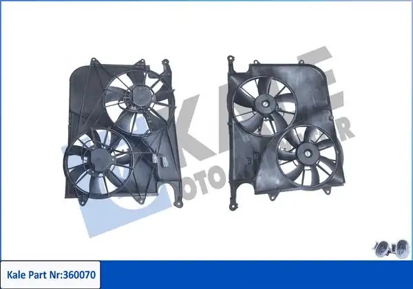 KALE 360070 | Fan Motoru Davlumbazlı Chevrolet Captiva C100 C140 2 0 2 2d 06 11 Opel Antara L07 2 0 CDTI