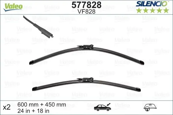 Valeo 577828 Silecek Takım Bmw F32 F33 F36 X1 E84 600 450mm