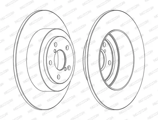 FERODO DDF1647C | Fren Diski Arka Düz 290 5 Subaru Legacy 98 03 Outback 00 03