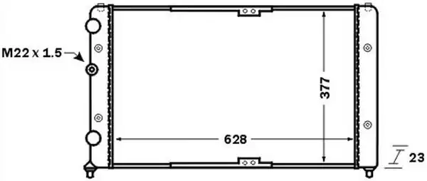 MAHLE CR1535000S | Motor Radyatörü VW Caddy 1 9 Sdı TDI 95 04 Polo Ibiza 94 05