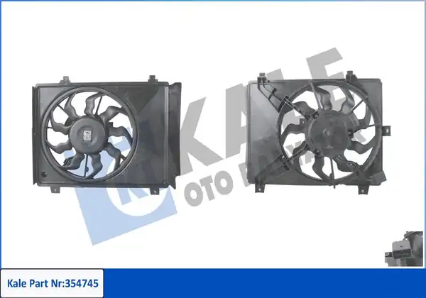 KALE 354745 | Fan Motoru Davlumbazlı Hyundai İ10 1 1 08 13