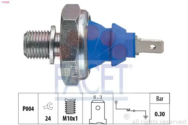 FACET 7-0108 | Yağ Müşürü İnce Dış Passat Polo Golf Galaxy Ibiza Toledo A3 A4 A6 A8 Vito V Class 96 03