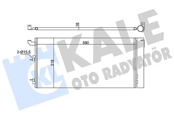 KALE 350570 | Klima Radyatörü Fiat Panda 1 1 1 2 03 11