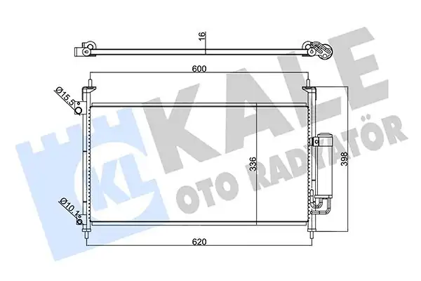 KALE 342965 | Klima Radyatörü Honda Civic HB FK Fn_ 06 11 1 4 2 0
