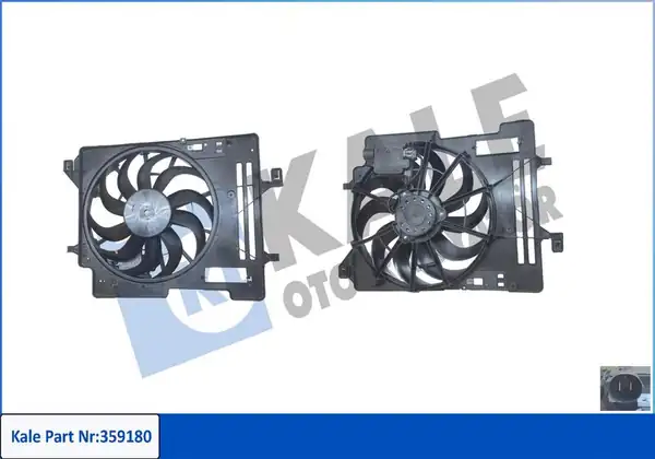 Kale Radyatör 359180 Fan Motoru Davlumbazlı Motorlu Ford Focus III 14 17 Kuga II 14 17 1 5tdci A-T Rezistorlu Yeni Kasa