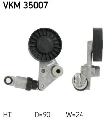 SKF VKM35007 | V Kayış Gergi Rulmanı Kütüklü Astra G Vectra B 2 0di X20dtl 2 0dti 16v Y20dth 2 2dti 16v Y22dtr