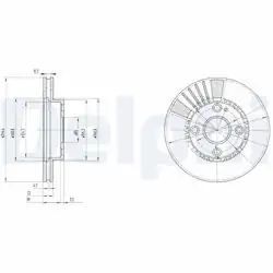 DELPHI BG3508 | Fren Diski (Çiftli Paket) , Delikli