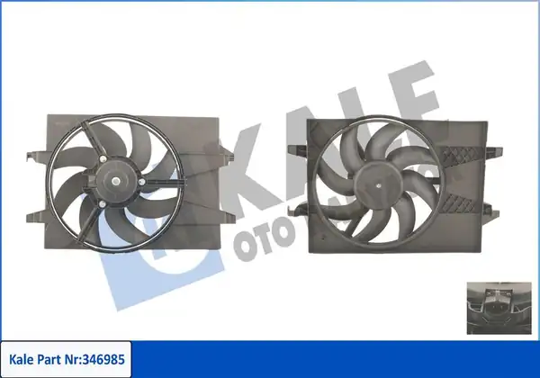 Kale Radyatör 346985 Fan Motoru Komple Klimalı Ford Fiesta Fusion 1 6 Benzinli 05 09 Mazda 2 1 4 1 6 03 07