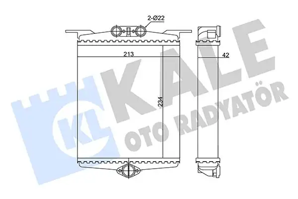 KALE 346810 | Kalorifer Radyatörü Mekanik Mercedes S Class W140 1991 1998