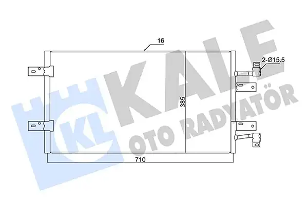 KALE 350720 | Klima Radyatörü Renault Trafic II Opel Vivaro A Nissan Primastar 2 0 2 5 dCi 06