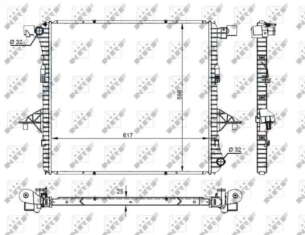 NRF 59145 | Motor Su Radyatörü Amarok 10 2 0 TDI Cnfb CDCA Csha 885798