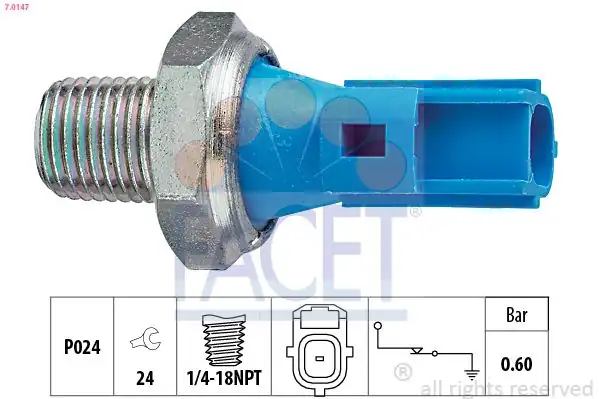 FACET 7-0147 | Yağ Basınç Müşürü V184 V347 Jumper III Boxer III Ducato Focus Mondeo Fiesta Jaguar X Ty