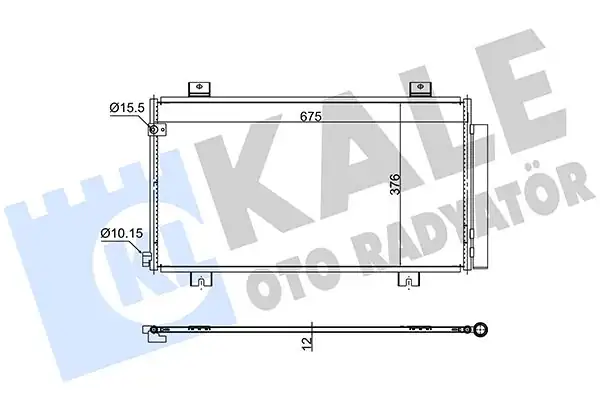 Kale Radyatör 382575 Klima Radyatörü Honda Civic X Fc 1 6i Dtec 16 Kurutucu Ile Brazing Al Al 675x376x12