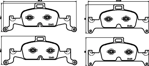 Hella Pagid 8db355025 811 Fren Balatası Audi A4 B9 A4 Allroad A4 Avant A4l