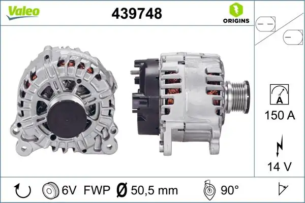 Valeo 439748 Alternatör 14v 150a Audi A4 13 15 A5 12 17