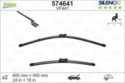 VALEO 574641 | Silecek Süpürgesi Fiat Bravo 03-07 Flat Blade (X2)