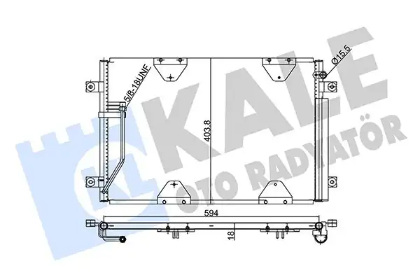 Kale Radyatör 354075 Klima Radyatörü Kondenser Suzuki Grand Vitara 1 6 2 0 2 5 2 7 2 0td Hdi 98 572 403 8x18