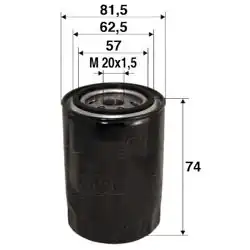 VALEO 586017 | Yağ Filtresi (Hyundai i30 1.4 1.6 1.6Gdı 11-/ Kia Cee d 1.4Cvvt 1.6Gdı 12 -)