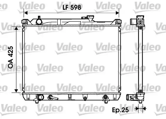 Valeo 734161 Motor Su Radyatörü Suzuki Grand Vitara 2 7 4x4 98 05 Otomatik