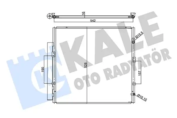 Kale Radyatör 357995 Klima Radyatörü Toyota Land Cruiser Prado 4 0 02 10