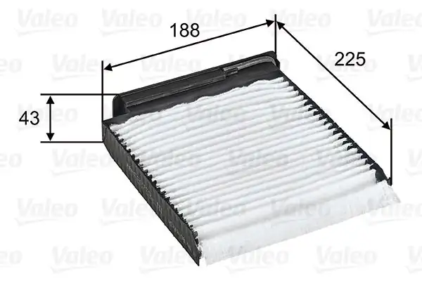 Valeo 698753 Filtre Polen Renault Clio III Modus Nissan Mira K12 03 Note 07