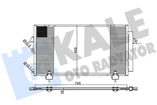 KALE 383400 | Klima Radyatörü Toyota Rav 4 II 00 05 1 8 2 0 2 0d