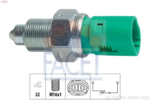 FACET 7-6114 | Geri Vites Müşürü Traffic 1 9 2 1 2 5 D Espace 2 0 2 1 2 2 R21 2 0 R25 2 0