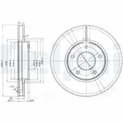DELPHI BG3547 | Fren Diski (Çiftli Paket) , Delikli