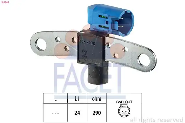 FACET 9-0543 | Manyetik Kaptör Renault Laguna Kangoo Megane Symbol Duster Logan Scenic Kubistar 1 2 1 6 16v