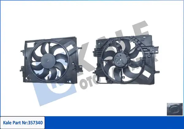 KALE 357340 | Fan Motoru Davlumbazlı Rezistorsuz Renault Clio V Captur II 1 0 1 3 1 5 Tce 19