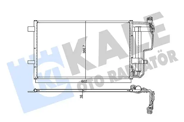KALE 345490 | Klima Radyatörü Mazda 3 Bl 1 6 09 13 796102