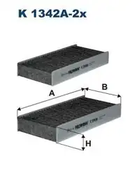 FILTRON K1342A-2X | BMW X1 F48-Mini F56 Klima Filtresi Karbonlu Takım 64116823725