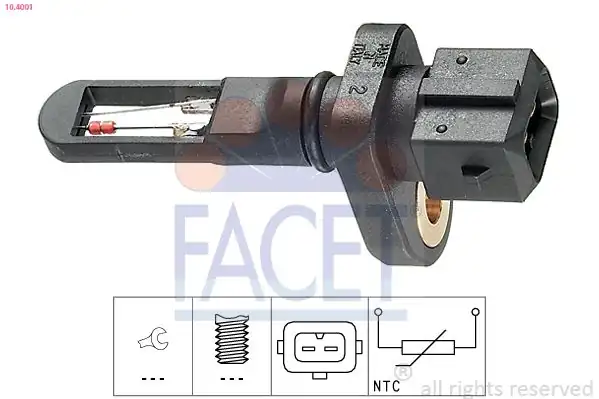 FACET 10-4001 | Motor Sıcaklık Sensörü Passat Audi A4 A6 Skoda Octavia 1 8 T AEB AWT